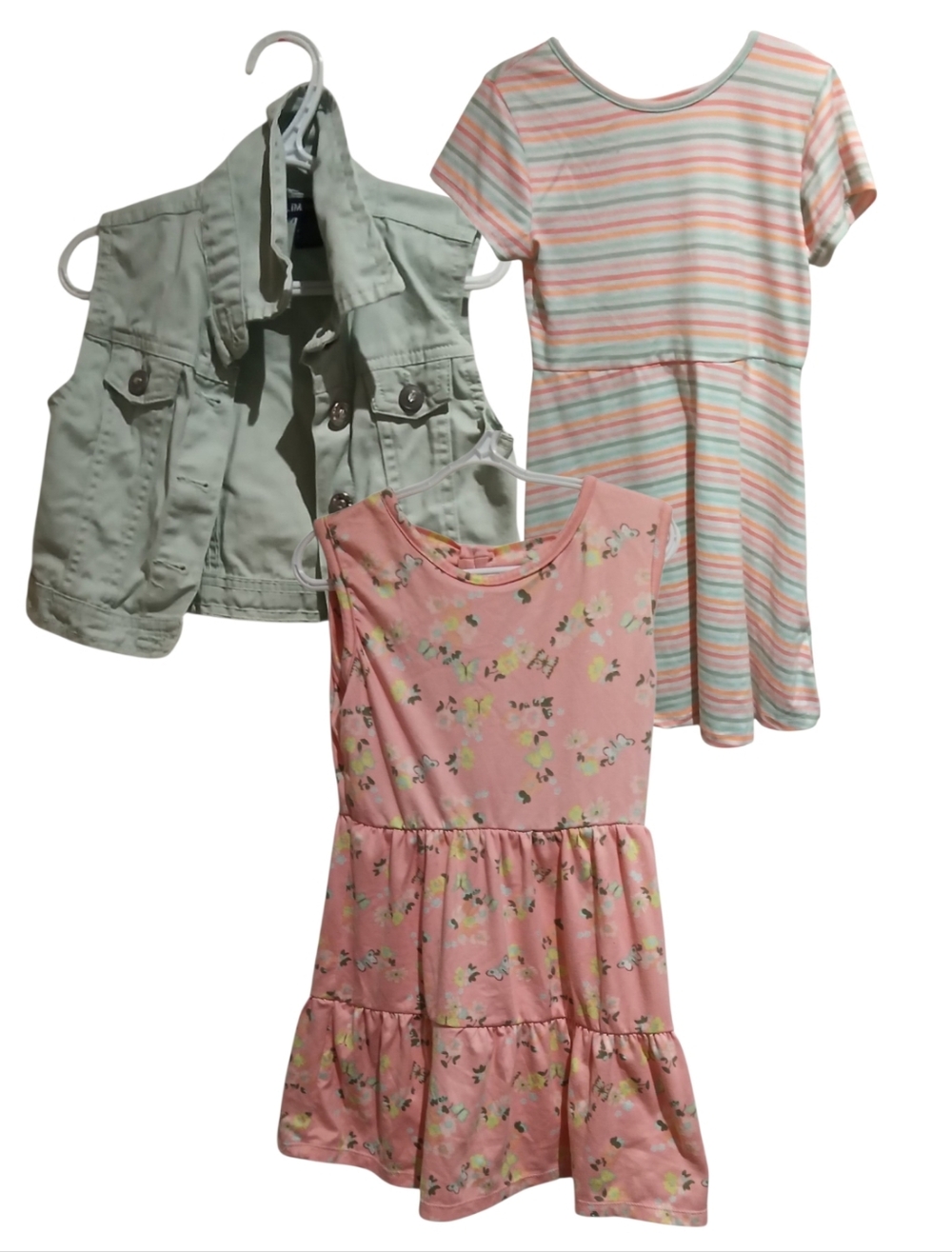 LIMITED TOO Girls Coordinating Colourful Dress And Vest Set